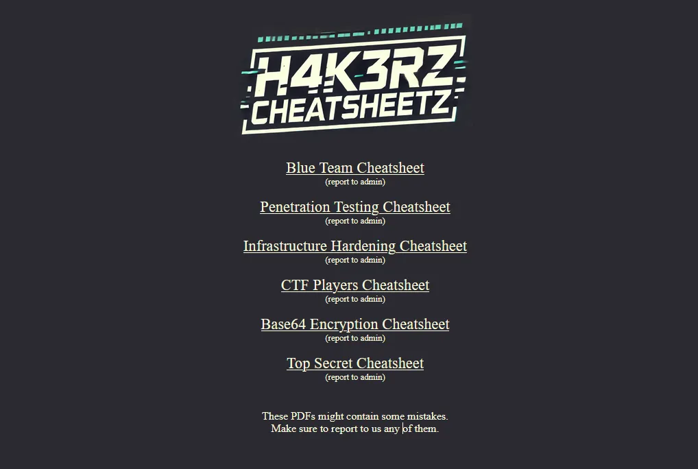 Do Not Cheat Homepage