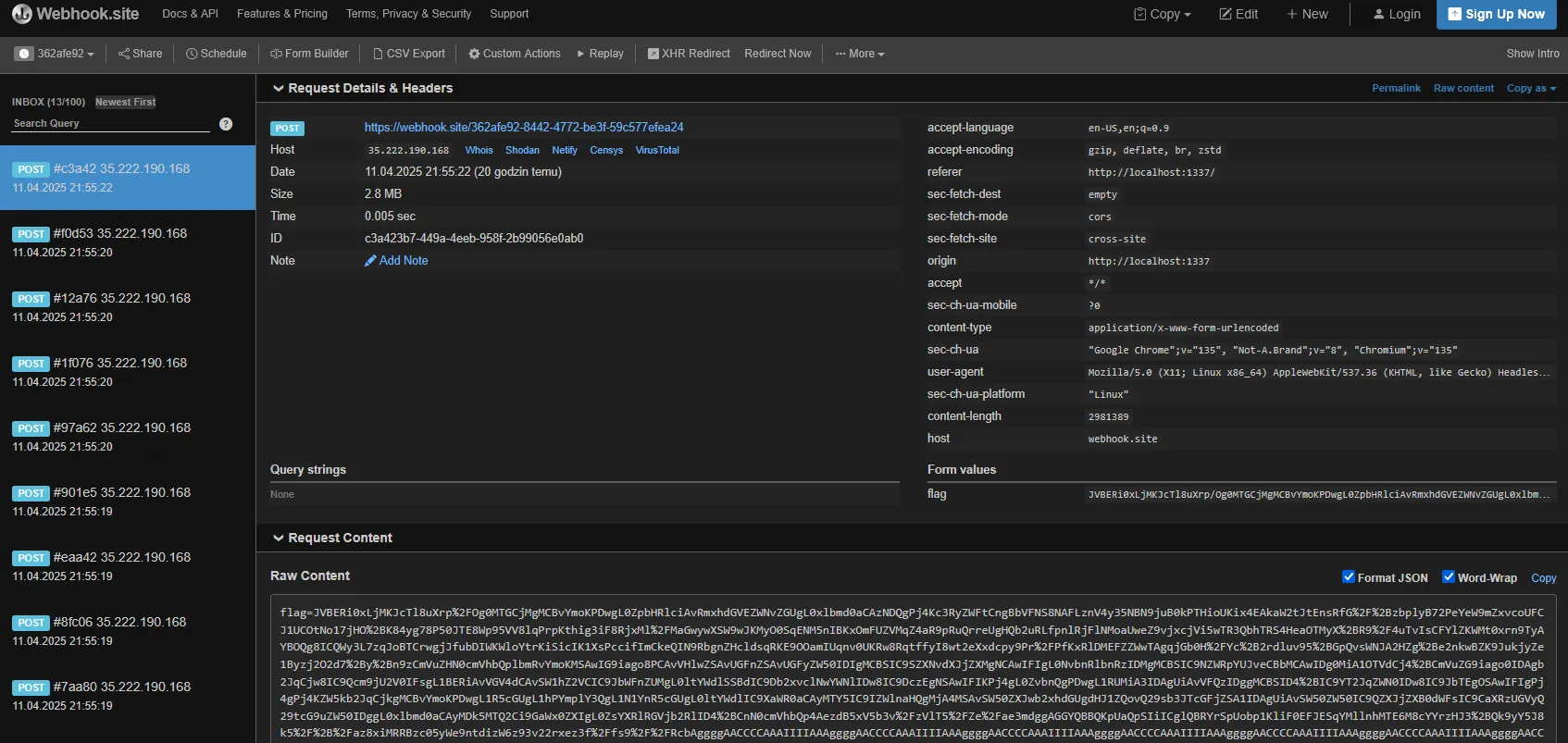 Do Not Cheat webhook
