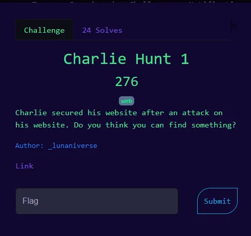 Charlie Hunt 1