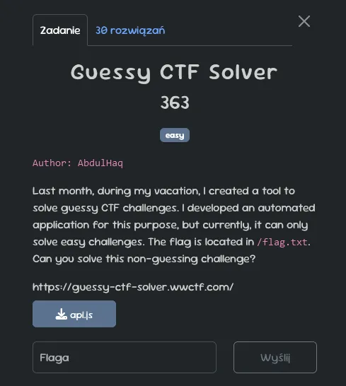 Guessy CTF Solver